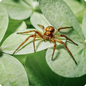spider on plant